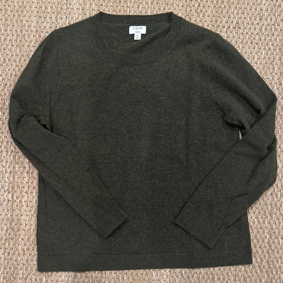 J. Crew Sweaters - J. Crew Women's Dark Green Crewneck Sweater